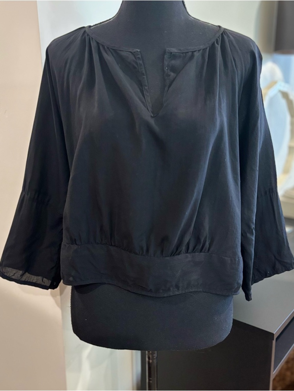 Jess Brown Black Top Small
